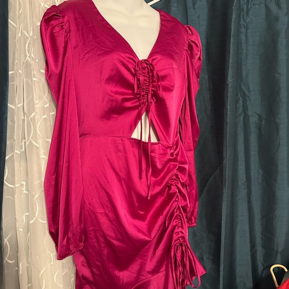 Fashion Nova Dresses & Skirts - Elegant Women's Pink Ruched Dress